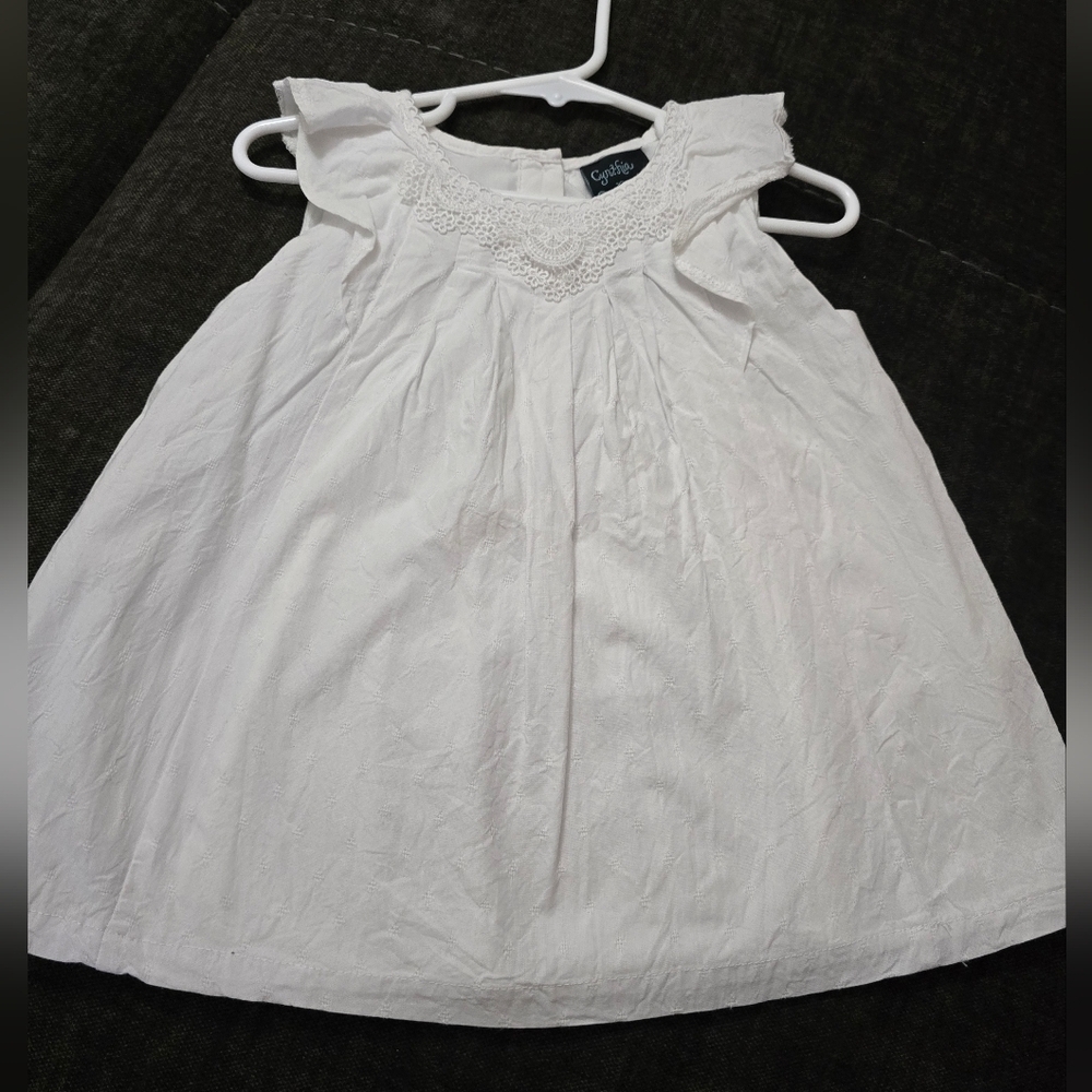 Cynthia Rowley White Ruffled Kids Dress